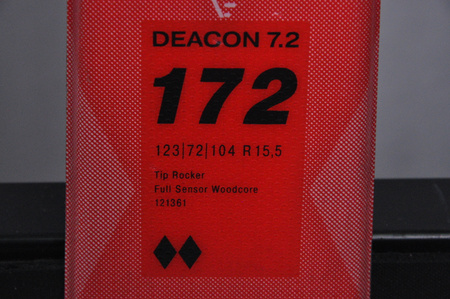 NARTY UŻYWANE VOLKL DEACON 7.2 + FTD 10 21/22 172 cm NRC1082