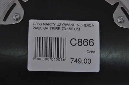NARTY UŻYWANE NORDICA SPITFIRE 73 24/25 + Marker TP2 10 156 cm NRC866