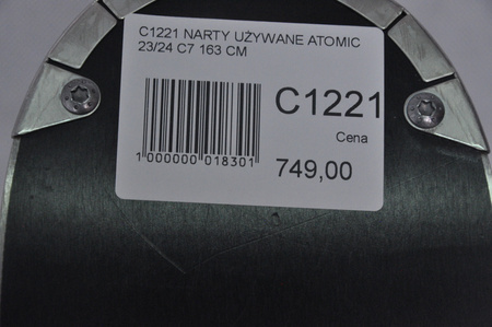 NARTY UŻYWANE ATOMIC CLOUD C7 + Atomic M10 23/24 163 cm NRC1221