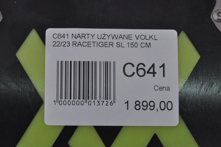 NARTY UŻYWANE VOLKL RACETIGER SL + VMotion 12 22/23 150 cm NRC641