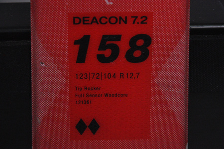 NARTY UŻYWANE VOLKL DEACON 7.2 + FTD 10 21/22 158 cm NRC1132
