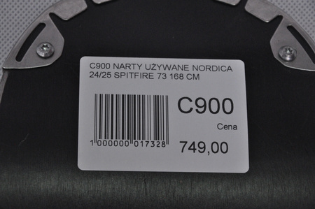 NARTY UŻYWANE NORDICA SPITFIRE 73 24/25 + Marker TP2 10 168 cm NRC900