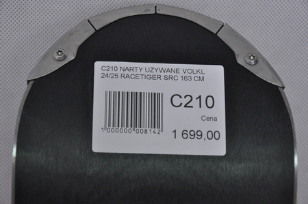 NARTY UŻYWANE VOLKL RACETIGER SRC + Motion 10 24/25 163 cm NRC210