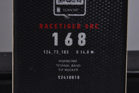 NARTY UŻYWANE VOLKL RACETIGER SRC + Motion 10 24/25 168 cm NRC220
