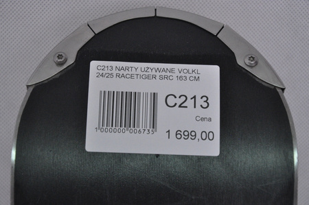 NARTY UŻYWANE VOLKL RACETIGER SRC + Motion 10 24/25 163 cm NRC213