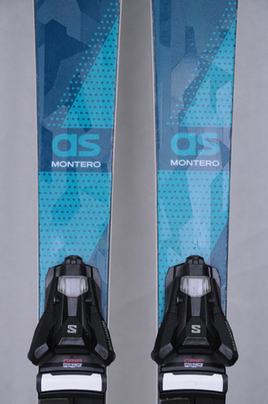 NARTY UŻYWANE STOCKLI MONTERO AS + Salomon Strive 11 24/25 160 cm NRC68
