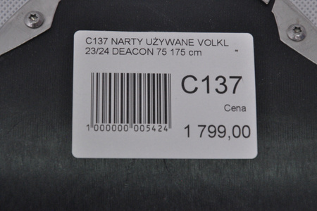 NARTY UŻYWANE VOLKL DEACON 75 + Motion 12 23/24 175 cm NRC137
