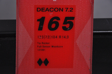 NARTY UŻYWANE VOLKL DEACON 7.2 + FTD 10 21/22 165 cm NRC1107