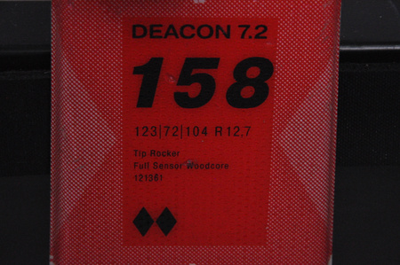 NARTY UŻYWANE VOLKL DEACON 7.2 + FTD 10 21/22 158 cm NRC1129