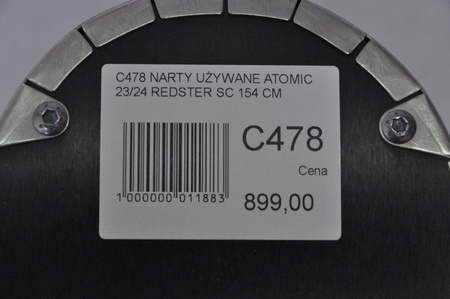 NARTY UŻYWANE ATOMIC REDSTER SC + M10 23/24 154 cm NRC478