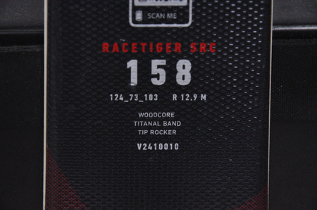 NARTY UŻYWANE VOLKL RACETIGER SRC + Motion 10 24/25 158 cm NRC203