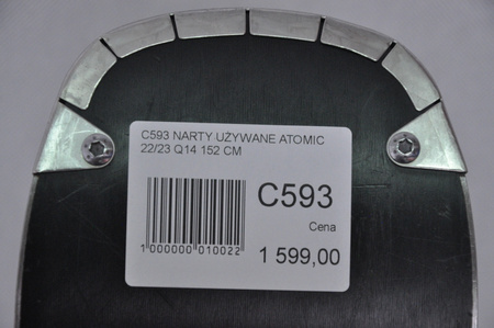 NARTY UŻYWANE ATOMIC CLOUD Q14 + X12 22/23 152 cm NRC593