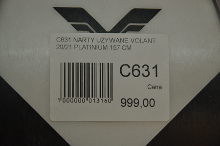 NARTY UŻYWANE VOLANT PLATINUM + FT 12 20/21 157 cm NRC631