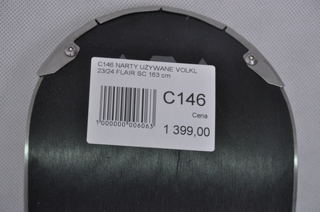 NARTY UŻYWANE VOLKL FLAIR SC 23/24 + Marker VMOTION 11 163 cm NRC146