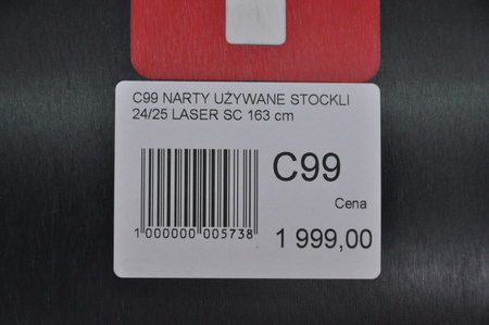 NARTY UŻYWANE STOCKLI LASER SC + MC11 24/25 163 cm NRC99