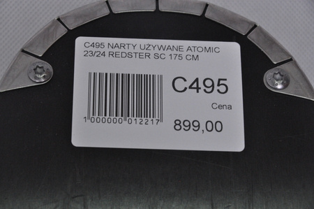 NARTY UŻYWANE ATOMIC REDSTER SC + M10 23/24 175 cm NRC495