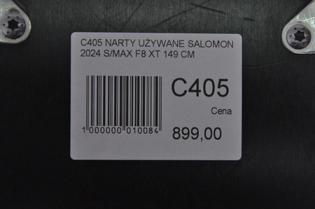 NARTY UŻYWANE SALOMON S/MAX F8 XT + M10 2024 149 cm NRC405