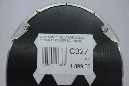 NARTY UŻYWANE VOLKL RACETIGER SC 23/24 + VMotion 12 148 cm NRC327