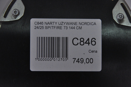 NARTY UŻYWANE NORDICA SPITFIRE 73 24/25 + Marker TP2 10 144 cm NRC846