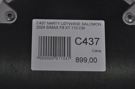 NARTY UŻYWANE SALOMON S/MAX F8 XT + M10 2024 170 cm NRC437