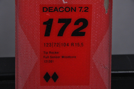 NARTY UŻYWANE VOLKL DEACON 7.2 + FTD 10 21/22 172 cm NRC1095