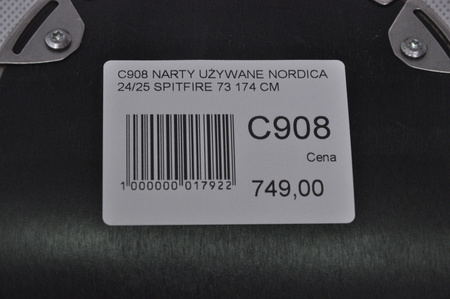 NARTY UŻYWANE NORDICA SPITFIRE 73 24/25 + Marker TP2 10 174 cm NRC908