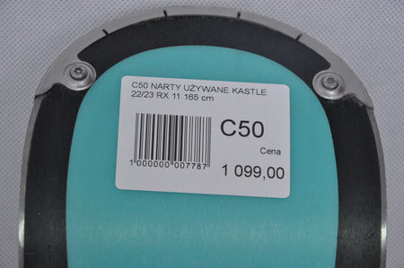 NARTY UŻYWANE KASTLE RX 11 + K12 22/23 165 cm NRC50