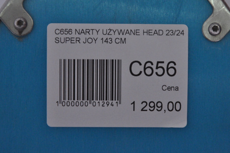 NARTY UŻYWANE HEAD SUPER JOY 23/24 + JOY 11 143 cm NRC656