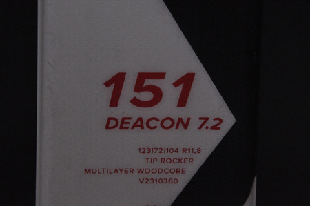 NARTY UŻYWANE VOLKL DEACON 7.2 + FTD 10 23/24 151 cm NRC1199