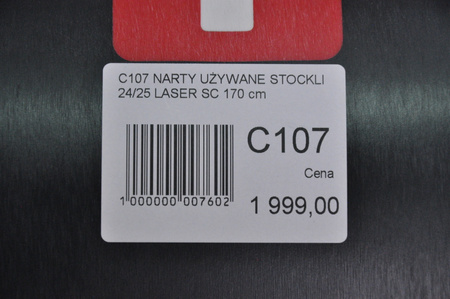 NARTY UŻYWANE STOCKLI LASER SC + MC11 24/25 170 cm NRC107