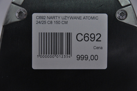 NARTY UŻYWANE ATOMIC CLOUD C8 + M10 24/25 150 cm NRC692