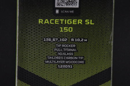 NARTY UŻYWANE VOLKL RACETIGER SL + VMotion 12 22/23 150 cm NRC642
