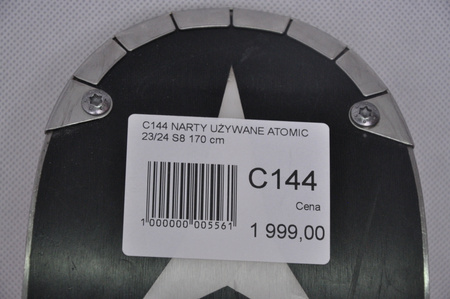 NARTY UŻYWANE ATOMIC REDSTER S8 + X12 GW 23/24 170 cm NRC144