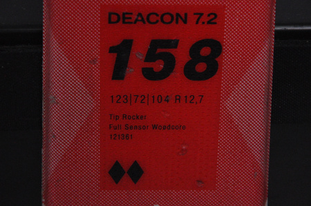 NARTY UŻYWANE VOLKL DEACON 7.2 + FTD 10 21/22 158 cm NRC1135