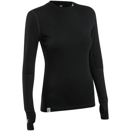 DAMSKA KOSZULKA TERMOAKTYWNA WOOLF MERINO NIBBI LS PERFORMANCE Black