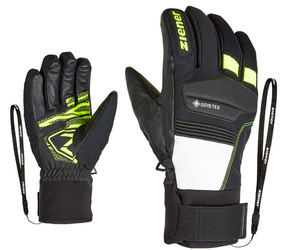 RĘKAWICE NARCIARSKIE ZIENER GIL GTX Gore Black/Poison Yellow 2023