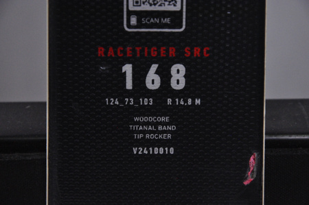 NARTY UŻYWANE VOLKL RACETIGER SRC + Motion 10 24/25 168 cm NRC218