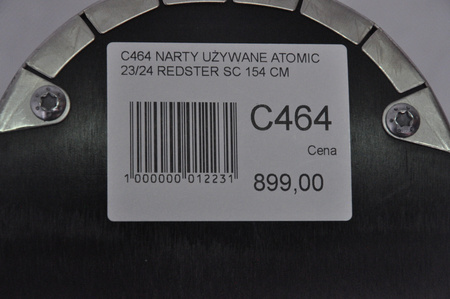 NARTY UŻYWANE ATOMIC REDSTER SC + M10 23/24 154 cm NRC464