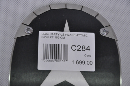 NARTY UŻYWANE ATOMIC REDSTER X7 + Atomic MI12 GW 24/25 169 cm NRC284