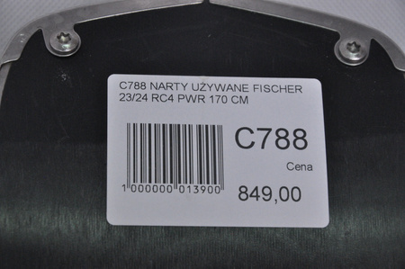 NARTY UŻYWANE FISCHER RC4 PWR 23/24 + RS10 170 cm NRC788