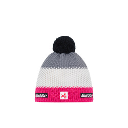 CZAPKA EISBAR STAR POMPON SA Pink/Grey