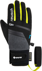 JUNIORSKIE RĘKAWICE NARCIARSKIE REUSCH TRAVIS GTX Black/Yellow 2025