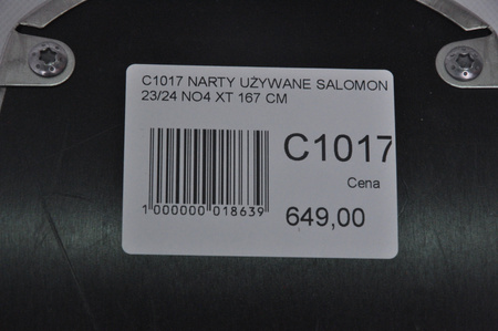 NARTY UŻYWANE SALOMON S/MAX N 4 XT + M10 23/24 167 cm NRC1017