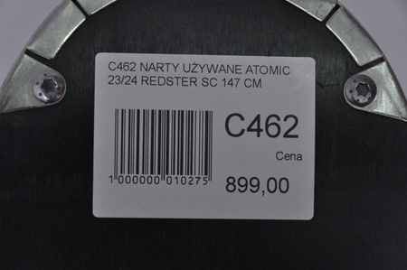 NARTY UŻYWANE ATOMIC REDSTER SC + M10 23/24 147 cm NRC462