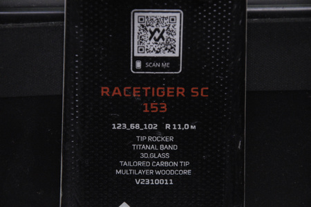 NARTY UŻYWANE VOLKL RACETIGER SC 23/24 + VMotion 12 153 cm NRC329
