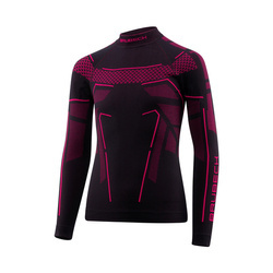 KOSZULKA TERMICZNA BRUBECK THERMO JUNIOR Black/Fuchsia
