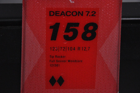 NARTY UŻYWANE VOLKL DEACON 7.2 + FTD 10 21/22 158 cm NRC1139