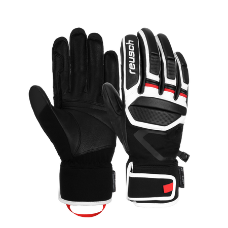 RĘKAWICE REUSCH SNOW PRO RC Black/White/Red 2026