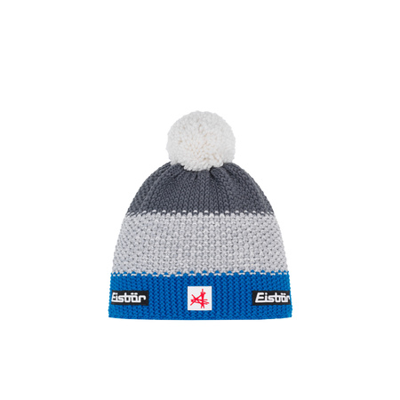 JUNIORSKA CZAPKA EISBAR STAR POMPON SA Blue/Gray
