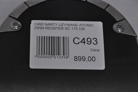 NARTY UŻYWANE ATOMIC REDSTER SC + M10 23/24 175 cm NRC493